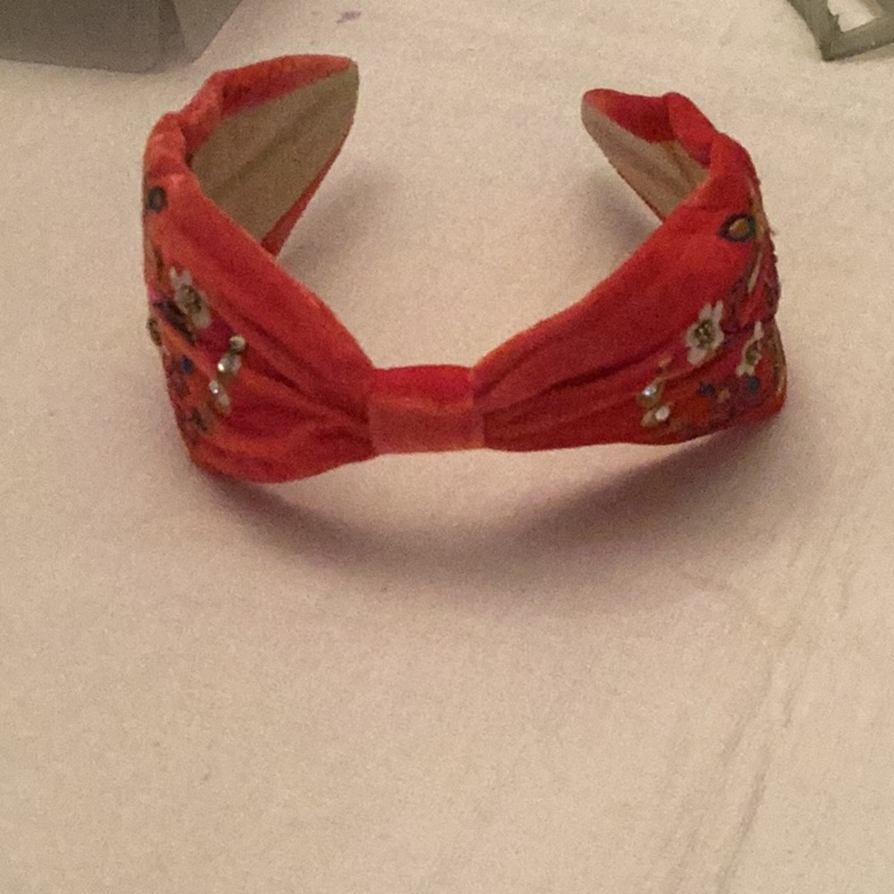 Red handmade headband!
